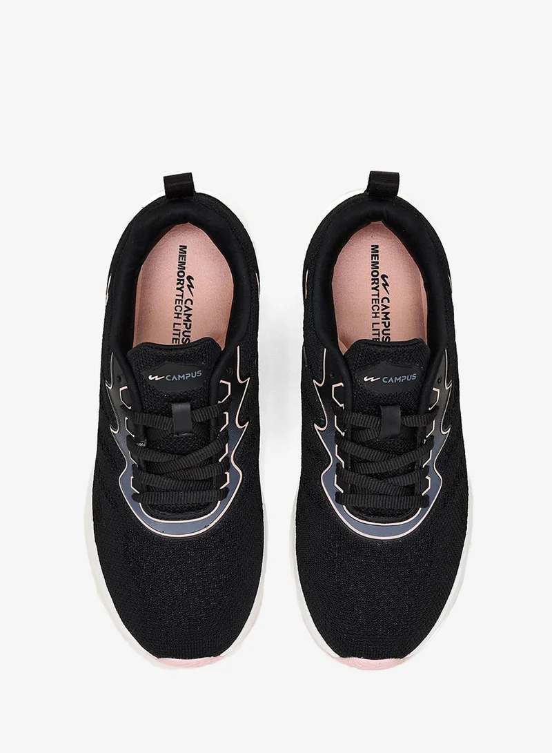 CAMPUS Blk/Peach Women’s Low Top Sneakers – Cool Urban Design with Memory Foam for All-Day Comfort for Women | Best Price UAE